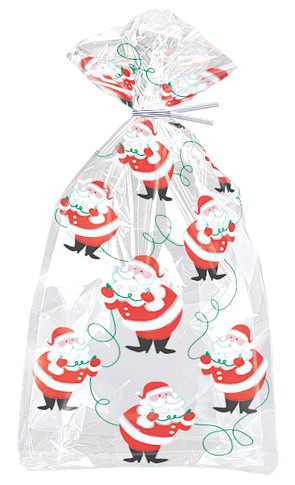 20  Twinkle Santa Cello Bags