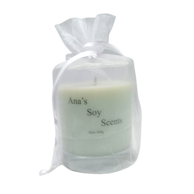 Key Lime, Ana's Soy Scents 11oz Candle With Sheer Bag