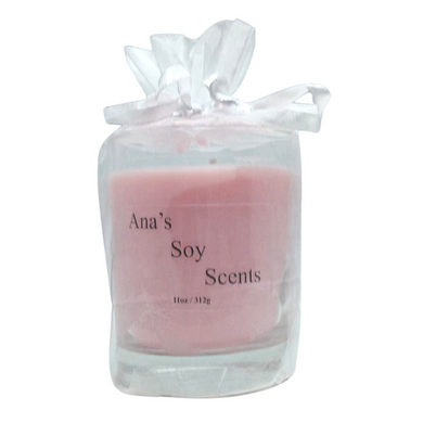 Plumeria, Ana's Soy Scents 11oz Candle With Sheer Bag