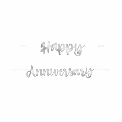 Festive Happy Anniversary decoration banner