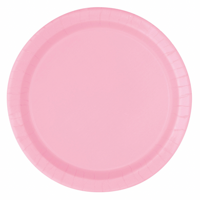 Large disposable pink plate