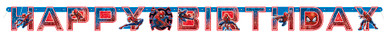 Marvel Spider-man Banner Happy Birthday length; 6.4 ft (1.95m)