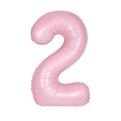 34" Balloon Number 2 Pink