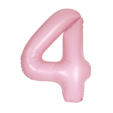 34" Balloon Number 4 Pink