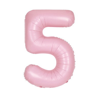 34" Balloon Number 5 Pink