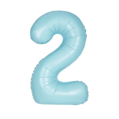 34" Balloon Number 2 Blue