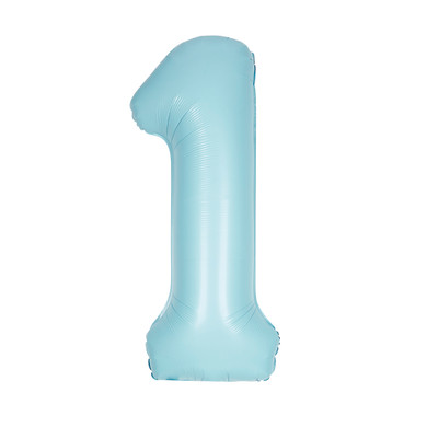 34" Balloon Number 1 Blue