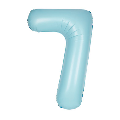 34" Balloon Number 7 Blue