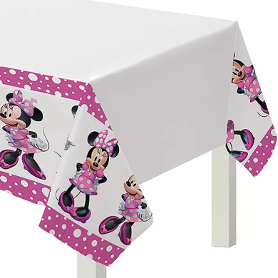 Plastic Tablecover Minnie Mouse Forever 54in x 96in (137cm x 243cm )