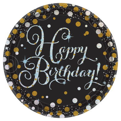 Prismatic Birthday Lunch Plates 8ct – Sparkling Celebration