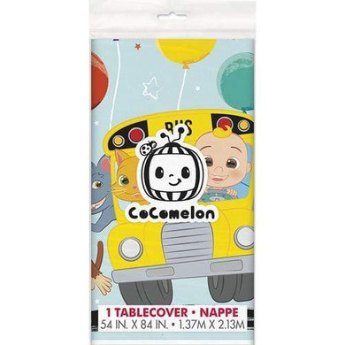 Cocomelon Plastic Table Cover 54''x84''(1.37M x 2.13M)