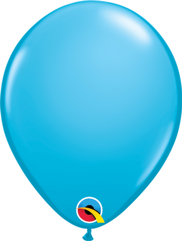 Delightful Charm with 100 Round Robin's Egg Blue Latex Balloons - 5-inch Size