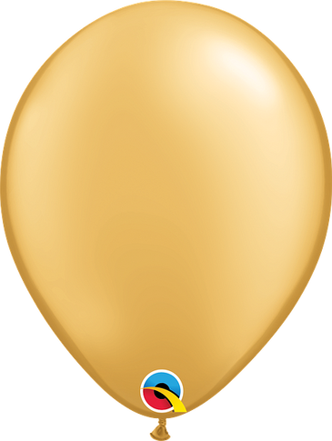 Qualetex 11''Round Gold Latex Balloons (100ct)