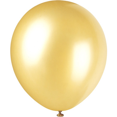 Latex Gold Pearlized Shine 12" Balloons 72 pack