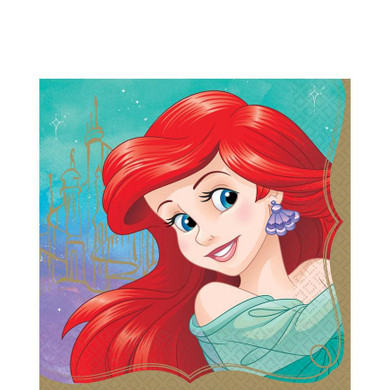 Disney Princess Once Upon A Time Ariel Lunch Napkins 16ct