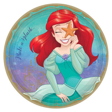Disney Princess Once Upon a Time Ariel Large Paper Plates (8)