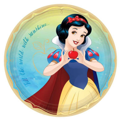 Once Upon A Time Snow White Dinner Plates 9 inches, 8 per package