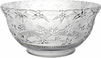 Clear Embossed Punch Bowl 8qt