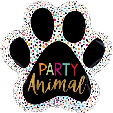 Foil Shape Party Animal Paw Foil Balloon 31''