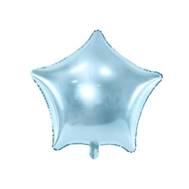 Pastel Blue Star 18'' Foil Balloon