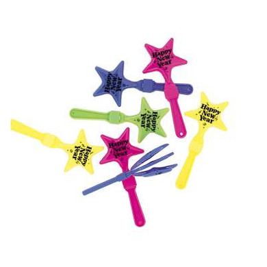 New Year Star Clapper Display Assortment