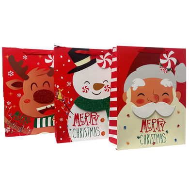 Christmas Glasses Pop Up Santa, Snowman and Deer