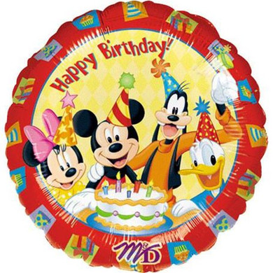 Mickey and Friends Happy Birthday 18'' Foil Balloon