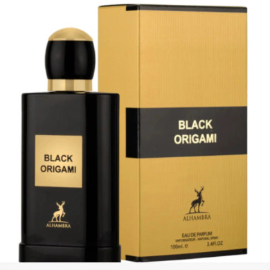 Experience the Ultimate in Luxury with Alhambra Black Origami Eau de Parfum 100ml