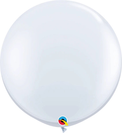 Create Unforgettable Moments with Round White Latex Balloons - 3Ft (2ct) of Elegant Splendor