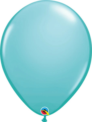 Add a Splash of Vibrant Charm with 50 Round Caribbean Blue Latex Balloons - 16-inch Size