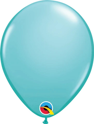 Bring Tropical Vibes to Your Event with 100 Round Caribbean Blue Latex Balloons - 5-inch Size