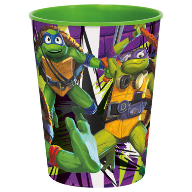 Ninja Turtles Plastic Cup - 16 oz (1ct) - Quench Your Thirst with Turtle Power