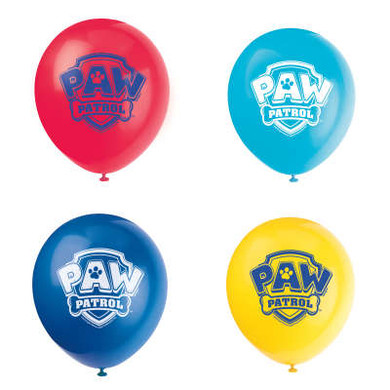 Paw Patrol 12" Latex Balloons 8ct