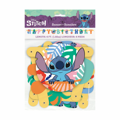 Lilo & Stitch Happy Birthday banner 6 ft