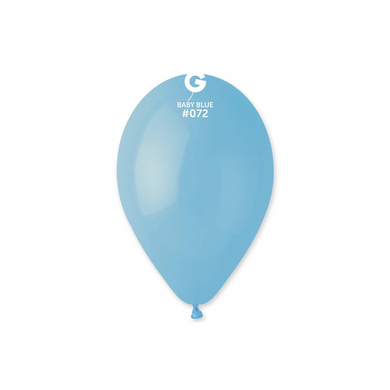 baby blue latex balloon #072 with soft pastel tone