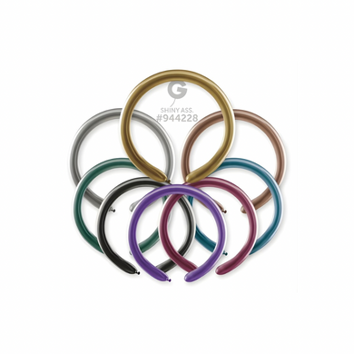 Shiny Assorted 260 Modeling Balloons – 2" x 50 Count