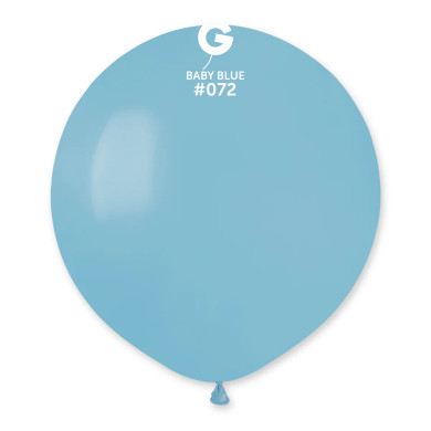 Pack of 25 Baby Blue Latex Balloons – 19 Inch