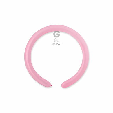 Bright pink twisting balloon stretched for balloon art creation