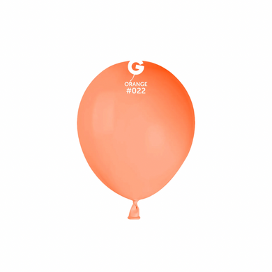 neon orange latex balloon #085 with bright vibrant color