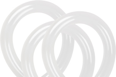T260 Crystal Clear Twisting Balloons – 50 Pack (Beads Up) Professional Transparent Latex Balloons for Sculpting and Decorations