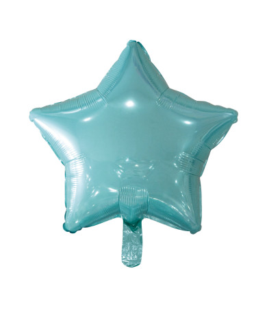 16-inch baby blue star foil balloon for parties, baby showers, and celebrations