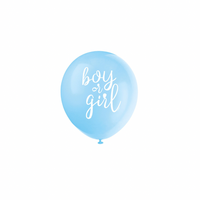 Gender reveal latex balloons