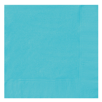 terrific teal paper napkins 9.75 x 9.7 inch 20-count for party tables