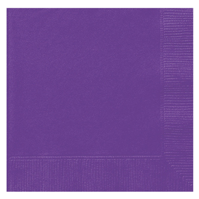 neon purple large paper napkins 20-count for party tables