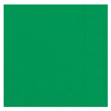 emerald green large paper napkins for party table setting