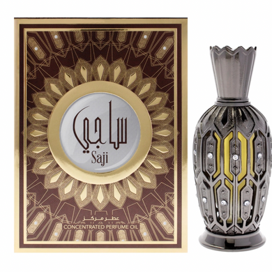 Hamidi Saji Concentrated Perfume Oil (Unisex) – 0.67 oz / 20ml – Long-Lasting Middle Eastern Attar – Made in UAE
