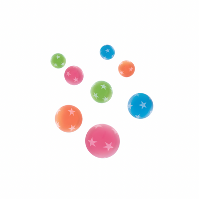 Kids party favor glow bounce balls 8 ct