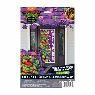 Ninja Turtle door poster 27 in x 60 in
