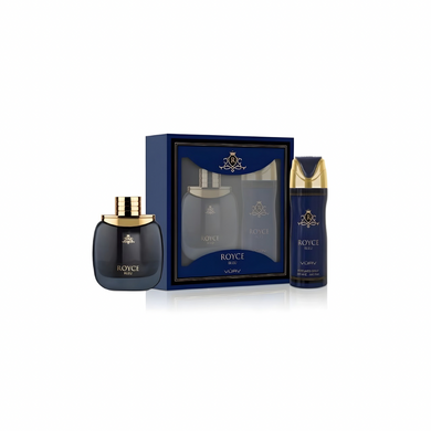 Royce Bleu two-piece fragrance gift set packaging