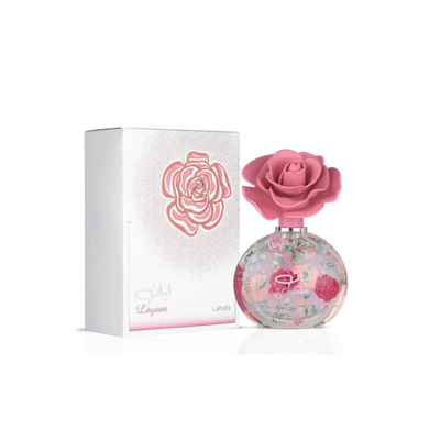 Lattafa Layaan Eau de Parfum 2.53 oz 75ml women's floral fruity fragrance spray bottle